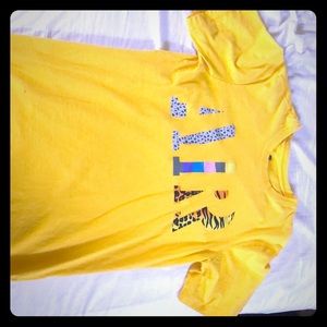 yellow nike air shirt
